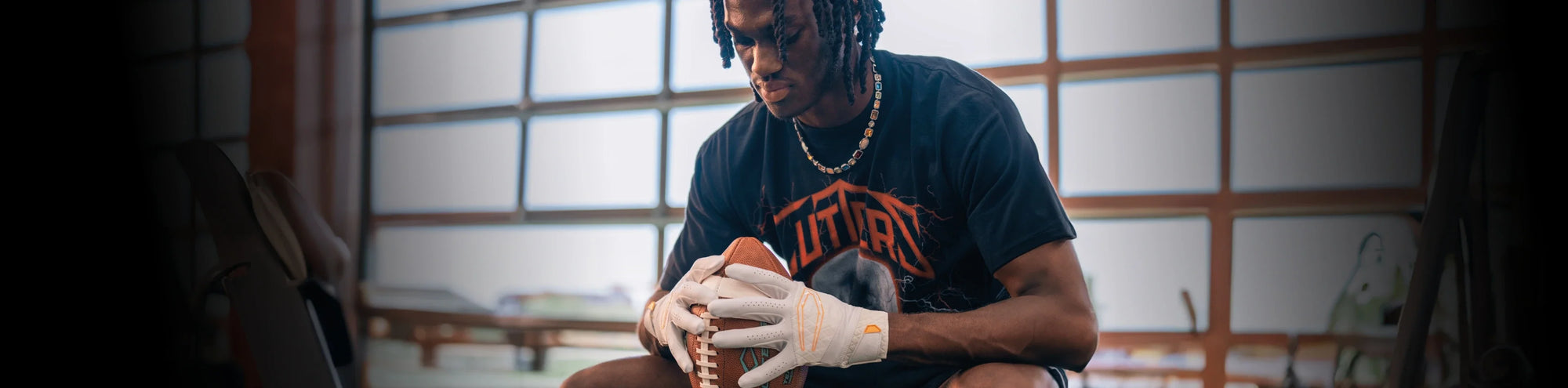 White Football Gloves