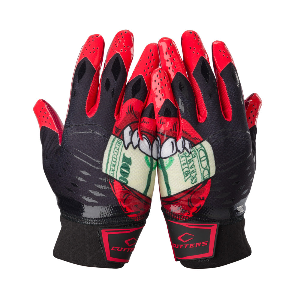 Red - Print Design on Back of Hand (Left & Right)