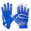Cutters Rev 5.0 Receiver Gloves - Royal Blue - Front and Back of Glove