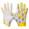 Cutters Rev 5.0 Limited Edition Receiver Gloves - Smile Design - Front and Back of Glove
