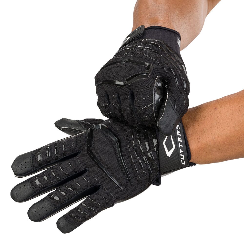 Gamer 5.0 Padded Black Receiver Football Gloves
