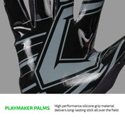 PLAYMAKER PALMS - High performance silicone grip material delivers long-lasting stick all over the field.