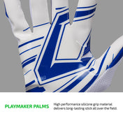 PLAYMAKER PALMS - High performance silicone grip material delivers long-lasting stick all over the field.