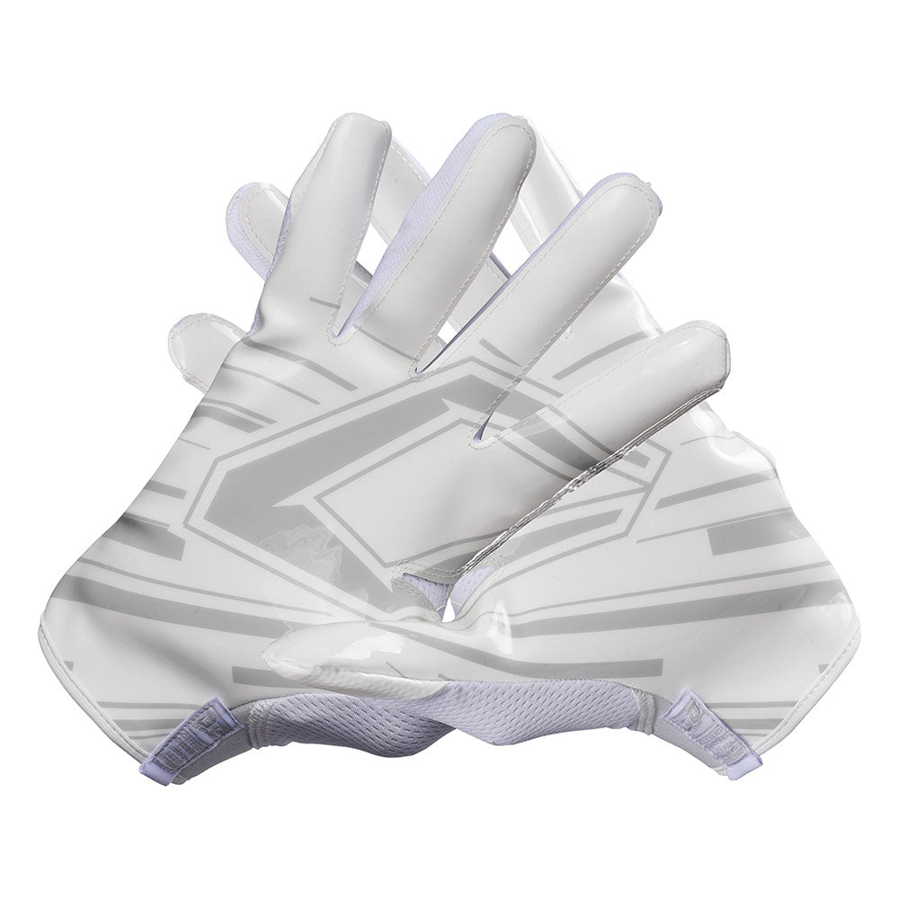 Cutters Sports Game Day Pro Solid White Receiver Football Gloves - Football athlete showcasing design on C-TACK®