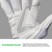 PLAYMAKER PALMS - High performance silicone grip material delivers long-lasting stick all over the field.