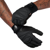 Cutters Sports Force 6.0 Black Lineman Football Gloves - Football Player Tightening Straps for Better Fit