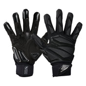 Cutters Sports Force 6.0 Black Lineman Gloves - Ideal For 7v7, Youth, High School, and Collegiate Play.