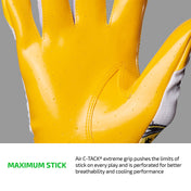 MAXIMUM STICK - Air C-TACK® extreme grip pushes the limits of stick on every play and is perforated for better breathability and cooling performance