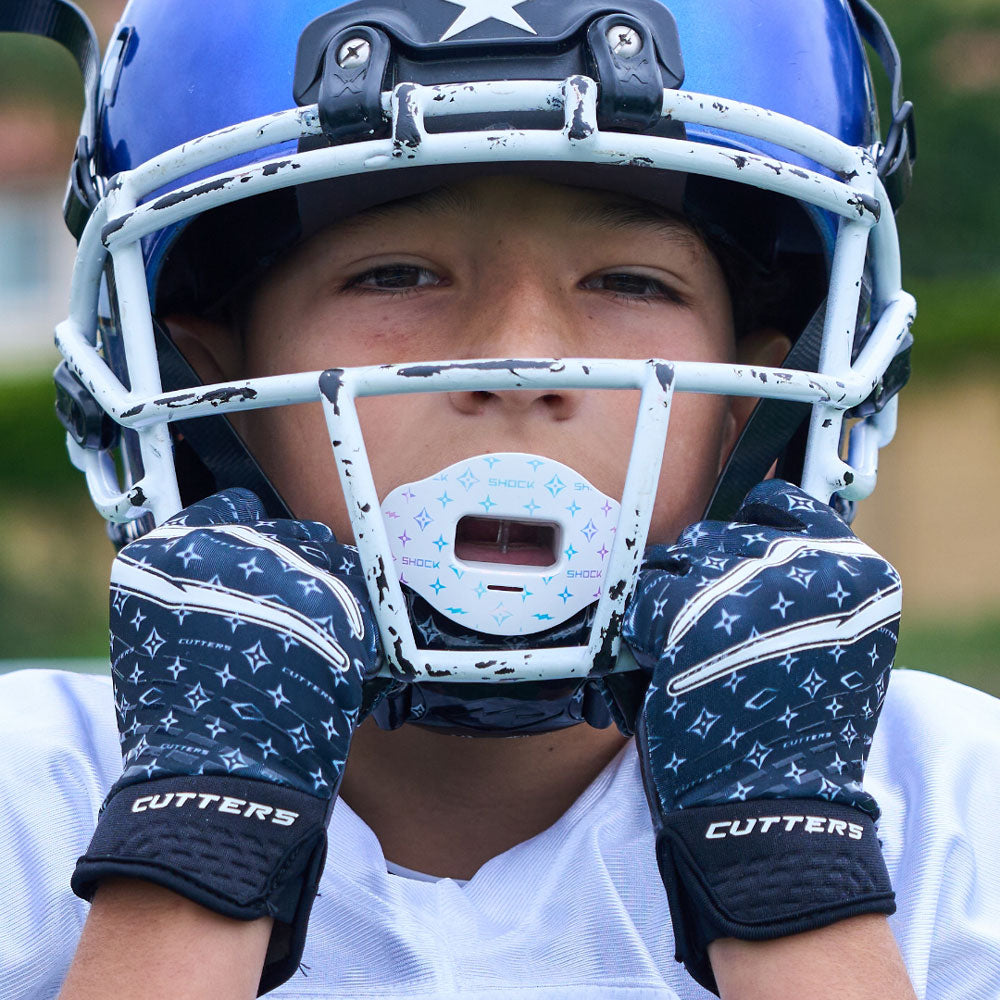 White Lux Rev 5.0 Limited-Edition Youth Receiver Gloves