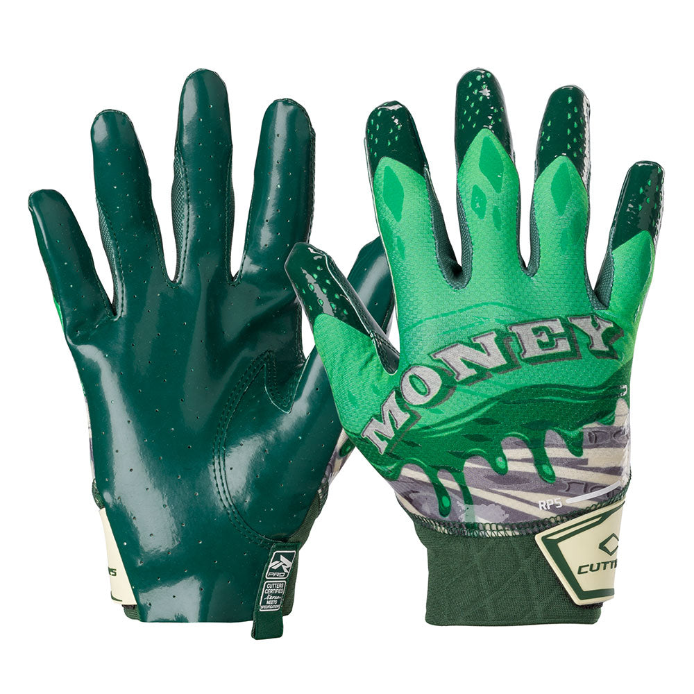 Cutters CG10560 REV 5.0 Receiver Handschuhe Schwarz XXL – Air C-TACK Grip, Neopren-Manschette, Waschbar