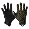 Cutters Sports Black/Gold Lux Rev 4.0 Limited-Edition Youth Receiver Gloves - Front and Back View