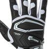 Cutters Sports Game Day Adult Padded Black Receiver Gloves 2.0 - Detail Shot of Back of Hand