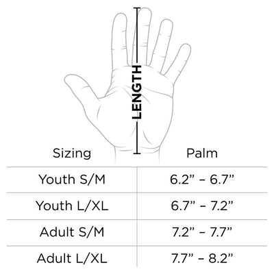 Cutters Sports Size Chart