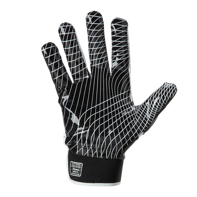 Cutters Sports Game Day Adult Padded Black Receiver Gloves 2.0 - C-Tack Detail Shot