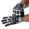 Cutters Sports Game Day Adult Padded Black Receiver Gloves 2.0 - Football Player Tightening Strap