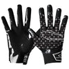 Cutters Sports Black/White Lux Rev Pro 5.0 Limited-Edition Football Receiver Gloves - Ideal For 7v7, Youth, High School and Collegiate Play
