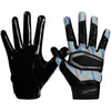 Cutters Sports S452 Rev Pro 3.0 Chrome Iridescent Football Gloves - Front and Back View