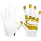 S452 Rev Pro 3.0 Chrome Iridescent Football Gloves White/Gold Chrome Iridescent