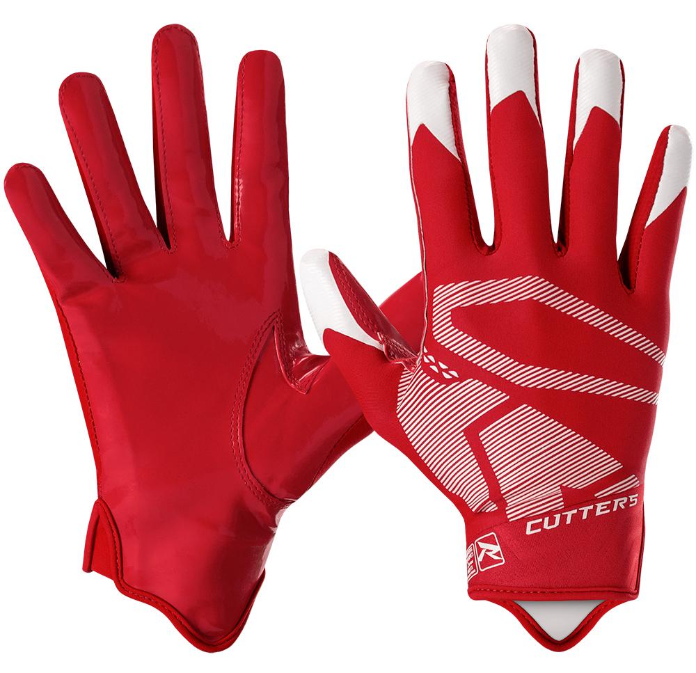Red cutters football gloves shop