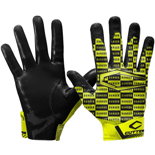 Football gloves black and yellow outlet