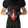 Cutters Game Day Black Topo Football Receiver Gloves - Football Player Holding Football