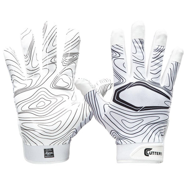 Black and white football gloves top