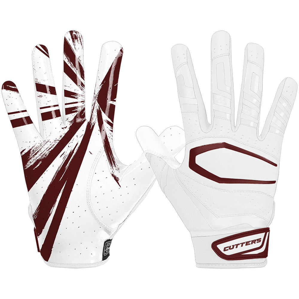 Maroon lineman gloves hot sale