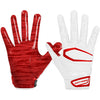 Cutters Rev Pro 3.0 Football Receiver Gloves - Phantom Camo - White/Red Camo - Front and Back of Glove