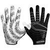 Black Rev 3.0 Football Receiver Gloves - Image of Back of Hand and Palm Area